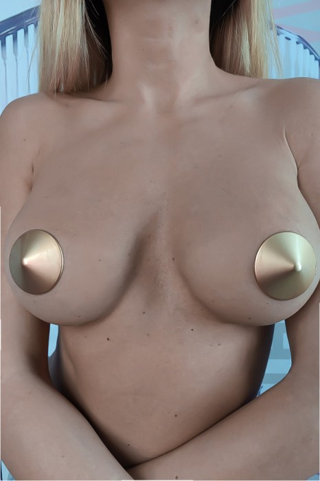 TE77B-7 Accesorii fetish metalice pentru sani cu forma rotunda
