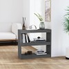 VidaXL Bibliotecă/Separator cameră gri 80x30x71,5 cm lemn masiv de pin 808185