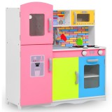 Gossi bucatarie de jucarie pentru copii, multicolor, 80x30x85 cm, mdf