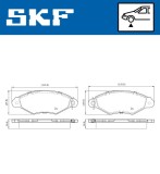 Set placute frana fata SKF VKBP80119E