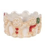 Cumpara ieftin Bol Craciun ceramica multicolora &Oslash; 14x7 cm