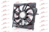 Ventilator radiator Bmw X5 F15 13-, X6 F16 13-, motor: 3.0 d, 4.4 V8 T, cu modul electronic, 850W; 520 mm; 3 pini, SRLine, 17427634472; 17428618246