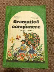 GRAMATICA SI COMPUNERE PENTRU CLASA A 4-A, AN 1985, 87 PAGINI foto