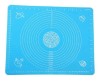Plansa Silicon Aluat Antiaderenta 70x50cm, Covoras Patiserie cu Marcaje, Rezistenta Termica -40&deg;C/+240&deg;C, Usor de Curatat