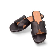 Papuci dama forma H negru - 39