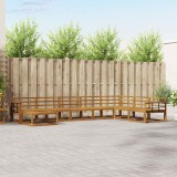 vidaXL Set de canapele de exterior 8 pcs natural Lemn Solid de Acacia 3368007