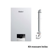 Centrala termica pe gaz in condensare VAILLANT ecoTEC plus VU 35CS 1-5, 37.7 kW, kit evacuare inclus, doar incalzire