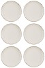 Set farfurii 6 piese, ceramice pentru fructe, Bej Nordic Style, diametru 19 cm