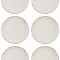 Set farfurii 6 piese, ceramice pentru fructe, Bej Nordic Style, diametru 19 cm