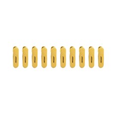 Set 10 de Cleme pentru Haine, 1.6x2.3x6.35 cm Galben