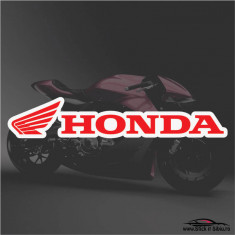 HONDA WING-MODEL 2-STICKERE MOTO- 13 cm. x 2.44 cm.