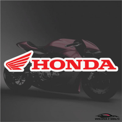 HONDA WING-MODEL 2-STICKERE MOTO- 15 cm. x 2.82 cm. foto