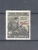 ROMANIA 1952 - LUPTA PENTRU PACE, SUPRATIPAR, MNH - LP 307, Nestampilat