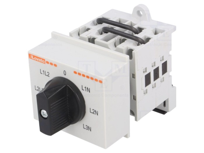 Comutator cu Came pentru Voltmetre 16A