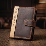 Portofel barbati Piele naturala Vertical, Hunter Heritage, 9,5x12,5x3 cm