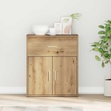 VidaXL Bufet cu sertar stejar artizanal 60 x 31 x 70 cm Lemn compozit