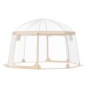 Pavilion Igloo 3.66 x 3.66 x 2.4 m, pereti transparenti detasabili, PVC, portabil, 12 kg, 8-10 persoane, Oem