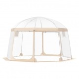 Pavilion Igloo 3.66 x 3.66 x 2.4 m, pereti transparenti detasabili, PVC, portabil, 12 kg, 8-10 persoane, Oem