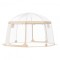Pavilion Igloo 3.66 x 3.66 x 2.4 m, pereti transparenti detasabili, PVC, portabil, 12 kg, 8-10 persoane