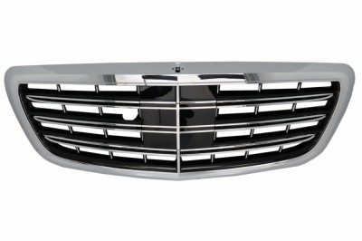 Grila Centrala Mercedes S-Class W222 (2014-2020) S63 S65 Design Crom Performance AutoTuning foto