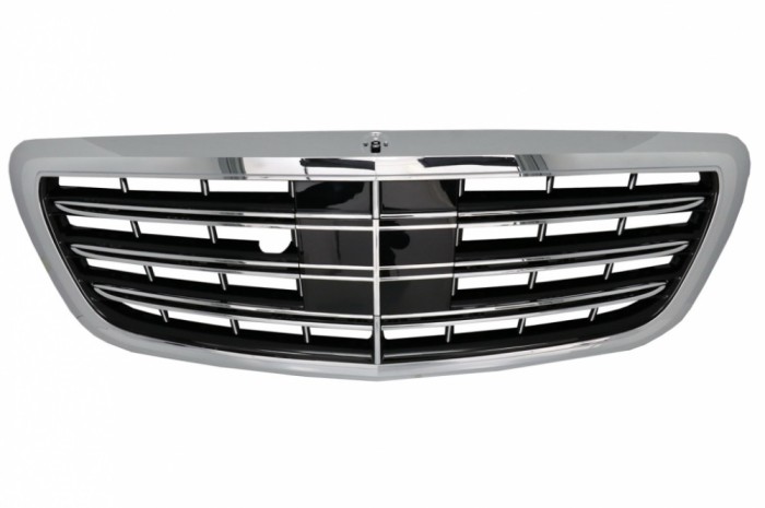 Grila Centrala Mercedes S-Class W222 (2014-2020) S63 S65 Design Crom Performance AutoTuning