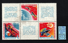 Rusia, URSS, 1968 | Ziua Cosmonauticii - Leonov, Venera - Cosmos | MNH | aph foto