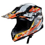 Casca De Protectie Pentru Motociclete Si Atv-Uri, Culoare Portocalie, Marime Xs, Hecht53915Xs