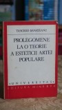 Prolegomene la o teorie a esteticii artei populare - Tancred Banateanu
