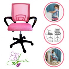 Scaun de birou ergonomic cu brate, suport lombar si perna din spuma densa, reglabil pe inaltime (10 cm), cu o capacitate de pana la 200 kg. Design mod