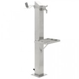Cumpara ieftin VidaXL Coloană de apă de grădină, pătrat, 95 cm, oțel inoxidabil