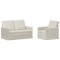 Set de canapea 2 pcs Crem Catifea - 2