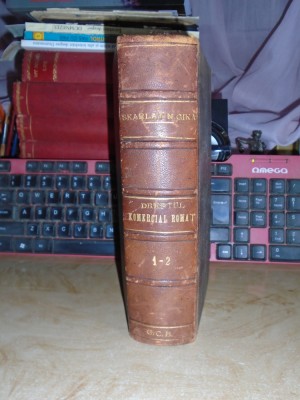 SCARLAT N. GHICA - DREPTUL COMERTIAL ROMAN * TOM 1 + TOM 2 , BUKURESTI , 1853/54 foto