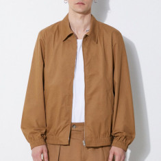 A.P.C. geaca blouson gilbert barbati, culoarea maro, de tranzitie, COGXS-H02922