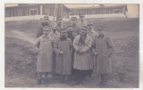 Bnk foto - Ofiteri romani in lagar 1917, Alb-Negru, Romania 1900 - 1950, Militar