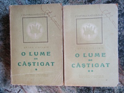 UPTON SINCLAIR - O LUME DE CASTIGAT 2 lume (1947) foto