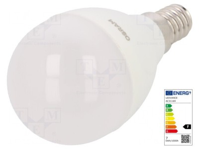 Lampă LED alb cald E14 7.5W 806lm 2700K foto