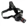 Lanterna Cap LED Esperanza, 1W, 60lm, Zoom, Baterii AAA, Negru, Lumina Puternica, Vanatoare, Pescuit, Mecanici