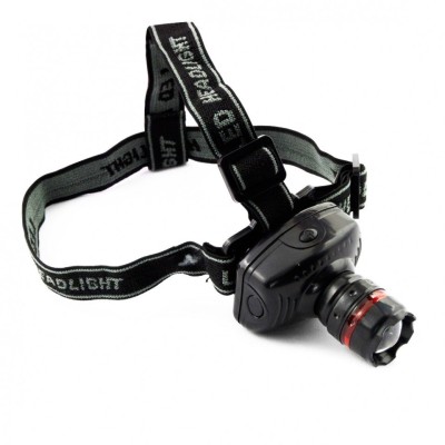 Lanterna pentru Cap cu LED, Lumina Puternica cu Zoom, Putere 1W, Flux Luminos foto