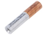 Capăt &icirc;mbinat cupru/aluminiu crimpat pe cablu