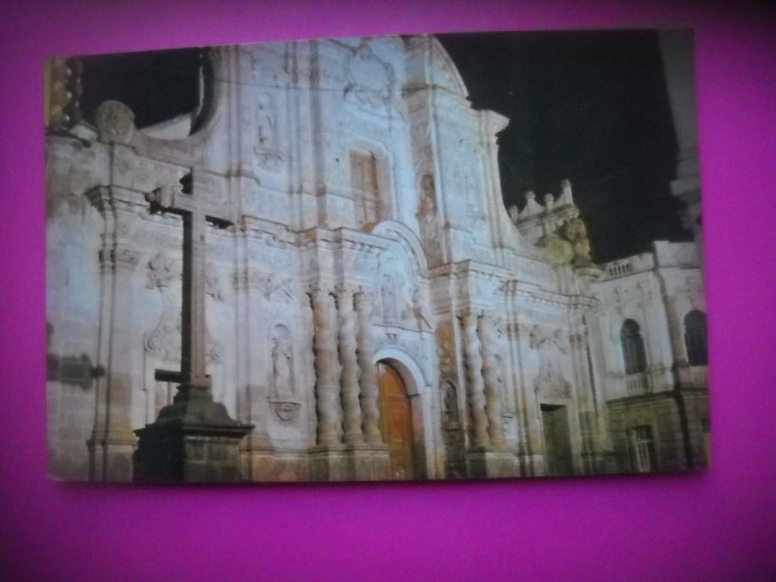 HOPCT 7181 NOCTURNA BISERICA ISUS -QUITO -ECUADOR-AMERICA DE SUD -NECIRCULATA