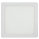 Spot LED aparent Hepol, 12W, 800lm, patrat 17 cm, lumina neutra 4000 K, IP40, alb