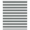 VidaXL Jaluzea tip zebra gri &icirc;nchis lățime țesătură 125,9 cm poliester