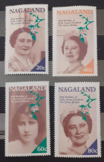 Nagaland regina Elisabeta serie 4v. mnh foto