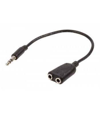 Splitter audio stereo 3.5 mm tata - 2x 3.5 mm mama 0.2m Valueline foto