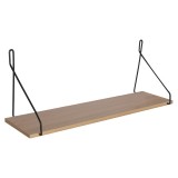 Cumpara ieftin Etajera de perete Tars sonoma - negru 72x20x27cm