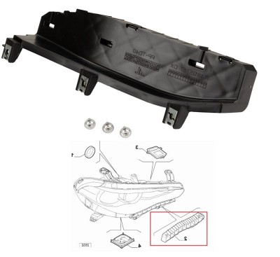 Suport fixare far ALFA ROMEO STELVIO, 06.2017-, partea dreapta, original, foto
