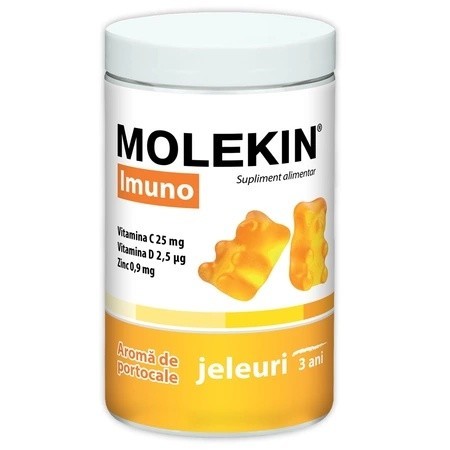MOLEKIN IMUNO +3ANI AROMA PORTOCALE 60JELEURI
