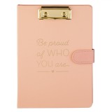 Carnet Notițe A5, Clips Auriu, &Icirc;nchidere Magnetică, Roz