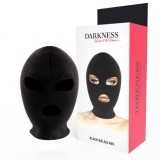 DARKNESS - BDSM SUBMISSION MASK MOUTH AND EYES BLACK, DARKNESS BONDAGE