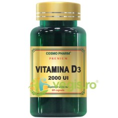 Vitamina D3 2000UI Premium 60cps